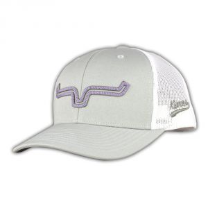 Kimes Ranch Rope Burn Trucker Hat - Grey/White